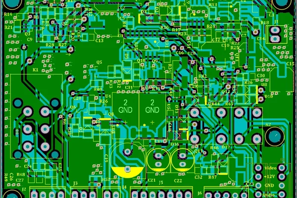 طراحی PCB برد کنترل صوتی و تصویری